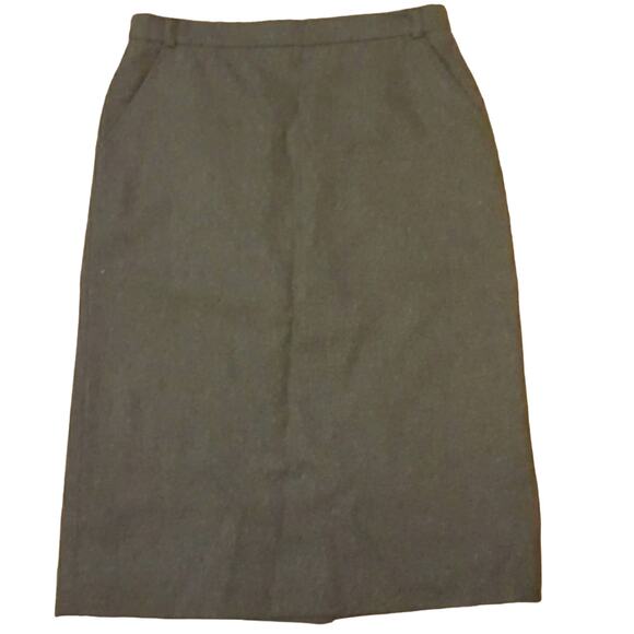 MaxMara Dresses & Skirts - Max Mara Virgin Wool charcoal gray pencil skirt size US 10 Euro 12 IT 42